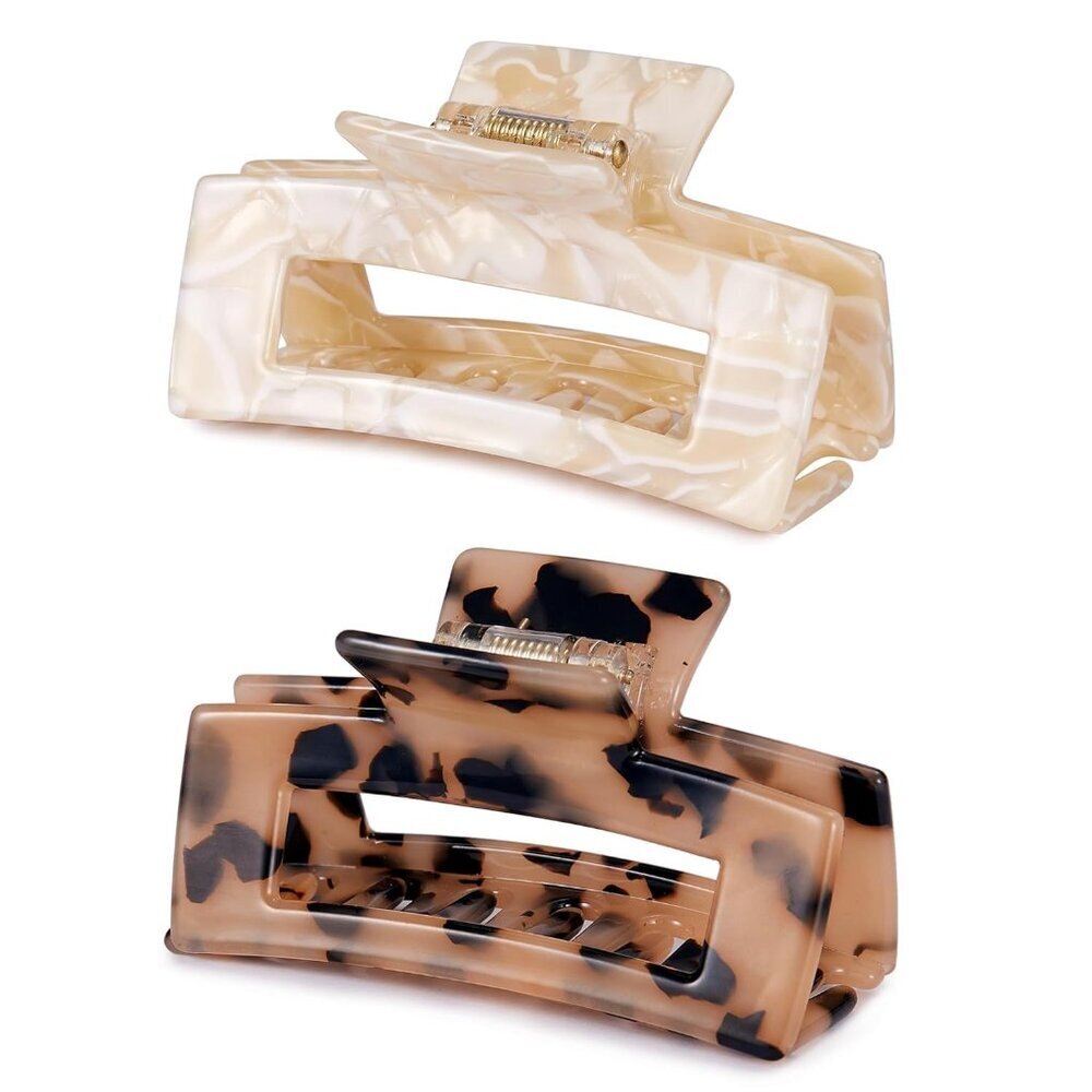 3 inch Hair Claw Clips Cutout Tortoise Shell Celluloid Hair Jaw Clips French Des